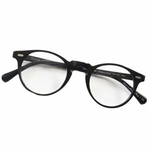 未使用品●OLIVER PEOPLES オリバーピープルズ OV5186 GREGORY PECK メガネ 眼鏡 アイウェア ブラック 47□23 150 デモレンズ 伊製