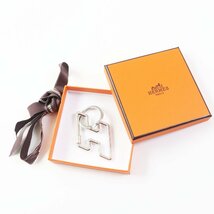 極美品◎HERMES エルメス H・トゥ・スピード シルバー金具 キーリング／キーホルダー 箱付き スイス製 レディース_画像2