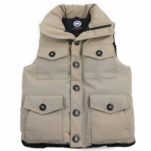 美品●CANADA GOOSE カナダグース 3434JM MONTREAL モントリオール ダウンベスト ベージュ L カナダ製 正規品 メンズおすすめ◎