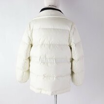 極美品◎モンクレール 23-24AW GAMBIE 2WAY ツイード使い ダウンベスト／ダウンジャケット 白 黒 0 ハンガー・ガーメント付 伊製 正規品_画像4