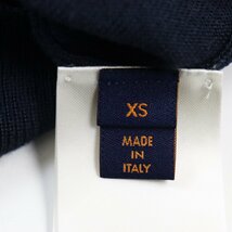 極美品●LOUIS VUITTON ルイヴィトン NIGO 2022年製 インタルシアハート タートルネック セーター ニット 紺 XS 伊製 正規品 メンズ_画像6