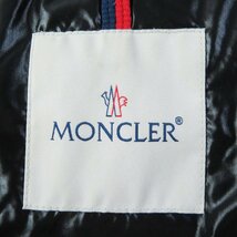 美品◎MONCLER モンクレール 19-20AW MAIRE マイレ ロゴワッペン・フード付き ダウンジャケット ブラック 2 正規品 レディース_画像6