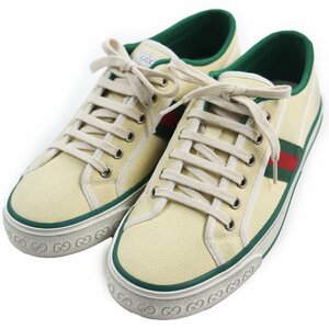  не использовался товар *GUCCI Gucci 606111 теннис 1977 парусина low cut спортивные туфли многоцветный 7.5 коробка * сумка для хранения имеется Италия производства мужской 