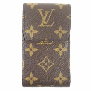 未使用品▼LOUIS VUITTON ルイヴィトン M63024 モノグラム エテュイ タバコケース シガレットケース ブラウン 箱付き フランス製 メンズ