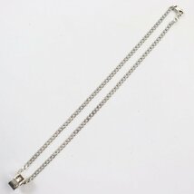 良品●GUCCI グッチ カットアウトGサークル AG925 アクセサリー チェーンネックレス シルバー 箱・保存袋付き 伊製 重量16.9g メンズ_画像4