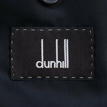 極美品○Dunhill ダンヒル カシミヤ100% 裏地ロゴ総柄 比翼仕立て ロングコート/チェスターコート ブラック 52R イタリア製 正規品 メンズ_画像8