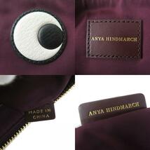 極美品◎ANYA HINDMARCH アニヤ ハインドマーチ 定36300円 HAPPY EYES POUCH ハッピーアイズポーチ 小物入れ ポーチ ボルドー レディース_画像10