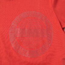 美品★LOUIS VUITTON ルイヴィトン 19AW コットン100% ロゴデザイン クルーネック 半袖Ｔシャツ レッド S イタリア製 正規品 レディース_画像5