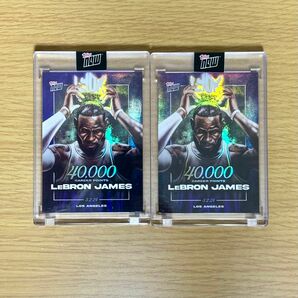 topps レブロン　40000 記念　カード　2枚セット