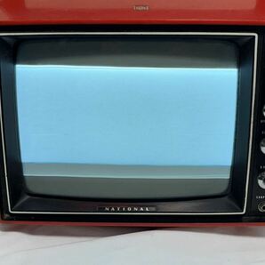 トランジスタテレビ National ナショナル TR-710Aα 昭和レトロ アンティーク ブラウン管 レッド TRANSISTOR TV の画像9