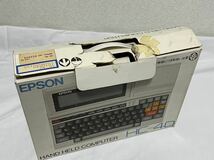 希少 ハンドヘルドコンピューター EPSON エプソン HC-40 HAND HELD COMPUTER レトロ ゲームソフト カセット付き マイクロカセット パソコン_画像9