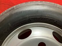 【個人宅配送不可】新車外し品 225/70R16 16×6K 128-8TC 6H 2022～2023年製 エルフ等 タイヤ＆ホイール2本SET【47139893】_画像3