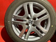 【送料無料】中古 ホンダ フィット純正 185/60R16 15x6.0+53 100-4H タイヤ＆ホイール４本SET【47138749】_画像4