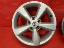 【送料無料】中古 ニッサン デュアリス純正 17x6.5+40 114.3-5H プレサージュ等 アルミホイール4本SET【46031875】_画像8