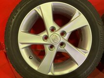 【送料無料】中古 トヨタ オーリス純正 205/55R16 16x6.5+45 114.3-5H アイシス、ブレイド等 タイヤ＆ホイール４本SET【47140060】_画像3