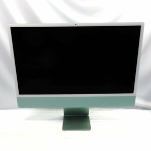 1円～ Apple iMac 24インチ M1 2021　MJV83J/A Apple M1 8GB/SSD256GB/Mac OS Ventura/グリーン【同梱不可】