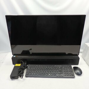 1円～FUJITSU ESPRIMO FH90/D2 Core i7-9750H 2.6GHz/8GB/HDD3TB/Blu-ray/27インチ/OS無/動作未確認【同梱不可】