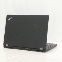 1円～Lenovo ThinkPad P51 Core i7-7700HQ 2.8GHz/16GB/HDD500GB×2/OS無/動作未確認/AC無【栃木出荷】_画像2