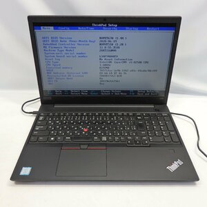 1円～【ジャンク】Lenovo ThinkPad E580 Core i5-8250U 1.6GHz/8GB/SSD256GB/15インチ/OS無【栃木出荷】