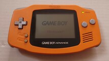 任天堂 GBA ゲームボーイアドバンス オレンジ ソフト付き 動作確認済_画像1