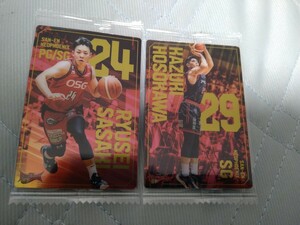 B.LEAGUE ツインウエハース レギュラーカード 佐々木隆成 細川一輝 三遠ネオフェニックス 2枚セット