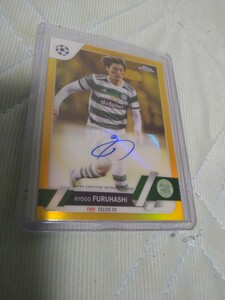 2022-23 Topps Chrome UEFA Club Competitions GOLD REFRACTOR Auto KYOGO FURUHASHI 古橋亨梧 40/50 50枚限定