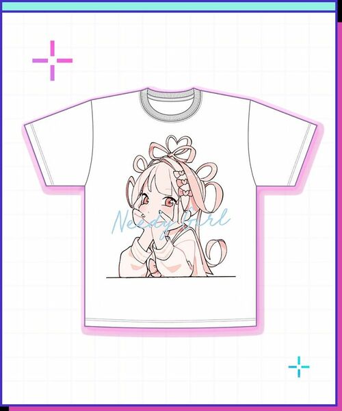 NEEDY GIRL OVERDOSE　超てんちゃん　チラ見Tシャツ