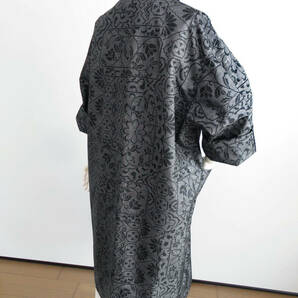 正絹紬、シンプルマニッシュ大人のコート／着物リメイクの画像8