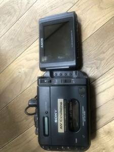 希少 SONY ソニー ビデオカセットレコーダー GV-U5 NTSC LCDモニター MGV-41 WALKMAN COMPO Video8