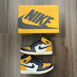 NIKE (ナイキ) AIR JORDAN 1 RETRO HIGH OG Taxi エアジョーダン1 ハイ OG タクシー ハイカットスニーカー イエロ-/ブラック 555088-711