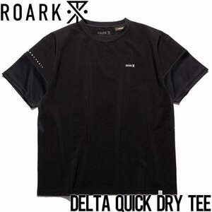 【送料無料】速乾 清涼 半袖Tシャツ THE ROARK REVIVAL DELTA QUICK DRY TEE - w/Polartec RTJPD1020-BLK 日本代理店正規品 Lサイズ