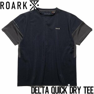 【送料無料】速乾 清涼 半袖Tシャツ THE ROARK REVIVAL DELTA QUICK DRY TEE - w/Polartec RTJPD1020-DGY 日本代理店正規品 Lサイズ