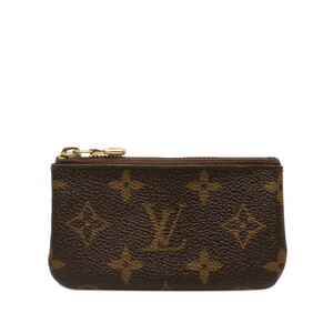 ルイ ヴィトン モノグラム ポシェット クレ コインケース キーケース 小銭入れ M62650 ブラウン PVC レザー LOUIS VUITTON 【中古】