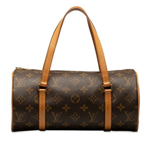 ルイ ヴィトン モノグラム パピヨン26 ショルダーバッグ M51386 ブラウン PVC レザー レディース LOUIS VUITTON 【中古】