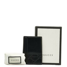 グッチ グッチシマ キーケース 6連 256433 ブラック レザー レディース GUCCI 【中古】_画像9