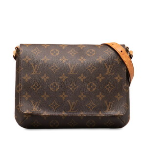 ルイ ヴィトン モノグラム ミュゼット タンゴ ショート ショルダーバッグ ハンドバッグ M51257 ブラウン PVC LOUIS VUITTON 【中古】