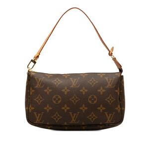 ルイ ヴィトン モノグラム ポシェット アクセソワール ハンドバッグ ポーチ M51980 ブラウン PVC レザー LOUIS VUITTON 【中古】