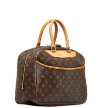 ルイ ヴィトン モノグラム ドーヴィル ハンドバッグ M47270 ブラウン PVC レザー レディース LOUIS VUITTON 【中古】_画像2