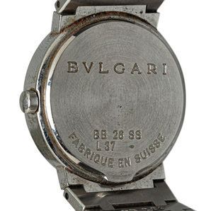 ブルガリ ブルガリブルガリ 12Pダイヤ 腕時計 BB26SS クオーツ ブラック文字盤 ステンレススチール レディース BVLGARI 【中古】の画像5