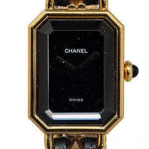  Chanel Premiere wristwatch size :L H0001 quarts black face plating lady's CHANEL [ used ]