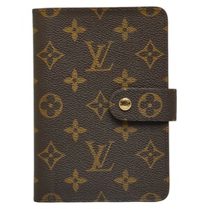 ルイ ヴィトン モノグラム ポルトパピエ 二つ折り財布 M61207 ブラウン 茶 PVC レザー レディース LOUIS VUITTON 【中古】