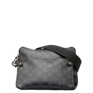 ルイ ヴィトン モノグラム エクリプス リバース トリオメッセンジャー ショルダーバッグ M69443 ブラック グレー LOUIS VUITTON 【中古】