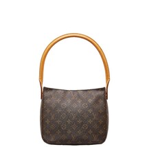 ルイ ヴィトン モノグラム ルーピングMM ショルダーバッグ ハンドバッグ M51146 ブラウン PVC レザー レディース LOUIS VUITTON 【中古】_画像1