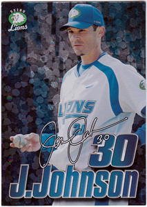 2007年 J.ジョンソン 西武ライオンズ球団発行 ファンクラブ会員ポイントアップ景品 オリジナル野球カード