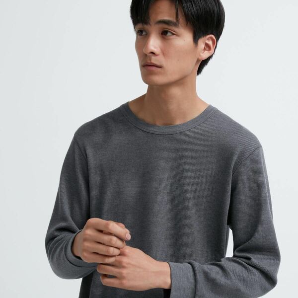 UNIQLO ユニクロ HEATTECH ヒートテック EXTRA WARM エクストラウォーム 9分袖 極暖 クールネック 長袖Tシャツ ロンT カットソー M