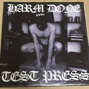 Harm Done test press LP パンク ハードコア punk hardcore power violence spazz infest