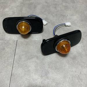 [ beautiful goods ] Mira Gino L700 circle shape winker front turn signal black 