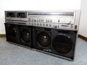  sharp The * search .-W 919 large stereo W radio-cassette * SHARP THE SEARCHER-W GF-919 operation verification ending * multi amplifier installing machine 