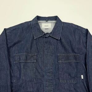 新品未使用 wtaps ダブルタップス JMOD / LS / COTTON. DENIM. PASTHG XLサイズ 231WVDT-SHM02の画像4