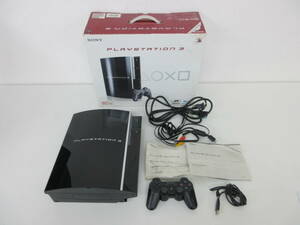 中古 PS3 SONY PlayStation3 本体 CECHL00 80GB 付属品全てあり ※通電のみ確認済 ／A